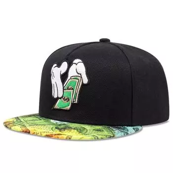 Модная вышитая на обеих руках мужская и женская регулируемая бейсболка в стиле хип-хоп для унисекс, повседневная шляпа от солнца, кепка Snapback Adjustable