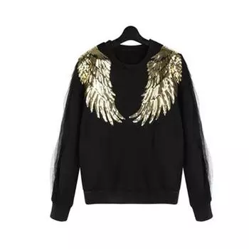 Модная вышивка одежда аксессуары ткань наклейка клей гладильная крыло ремонт патч пайетки золотой