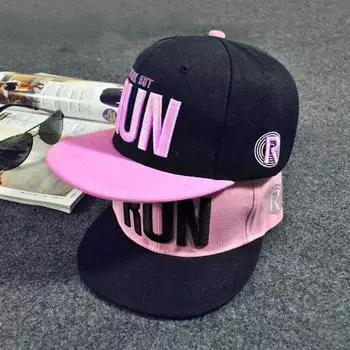 Модная вышивка Snapback Boy Hiphop Hat Регулируемая бейсболка унисекс белый