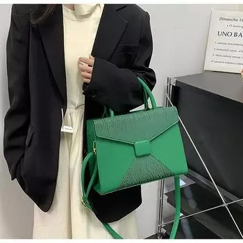 Модная высококачественная кожаная сумка-тоут с текстурой Дизайн Sense Commute All-matching Light Luxury сумка через плечо Женская сумка через плечо Pop