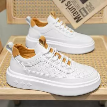 Модная высококачественная мужская обувь, новые кожаные удобные повседневные туфли для мужчин, кроссовки с мягкой подошвой, классические белые туфли для прогулок на открытом воздухе, мокасины 39