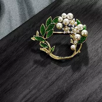 Модная высококачественная стекающая глазурь ландыш имитация жемчуга брошь Гар onesize