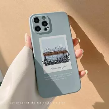 Модная задняя крышка Ins Painting Art для Iphone 11 12 13 Pro Max Mini X 7 8 Plus Xsmax Xr, жидкий силикагель, чехол для телефона, мягкий чехол For iphone 12 mini