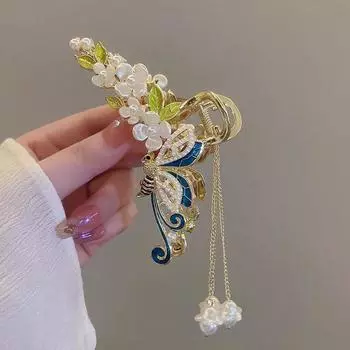 Модная заколка для волос «Ландыш», заколка для волос, женский головной убор ручной работы для девочек, заколка для волос, заколка в виде акулы, аксессуары для волос