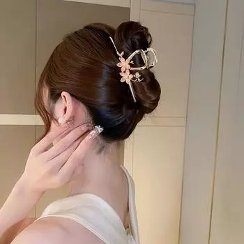 Модная заколка для волос с капающей глазурью и цветком с имитацией жемчуга, милая и милая заколка для волос, заколка в виде акулы, маленькие свежие аксессуары для волос для девочек
