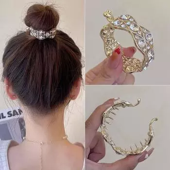 Модная заколка для волос Wanzi с цирконием, милая элегантная женская заколка с хвостиком, темпераментные головные уборы с кисточками для девочек, аксессуары для волос