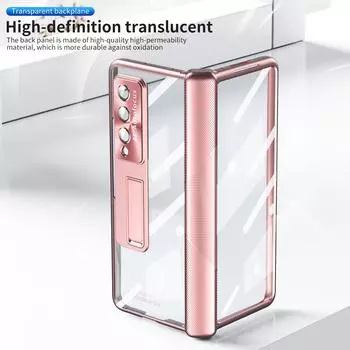 Модная защитная пленка для стекла, складной чехол для Samsung Galaxy Z Fold4 5g Fold 4 Fold3 Fold 3, чехлы с полной защитой for Samsung Z Fold 4 чёрный
