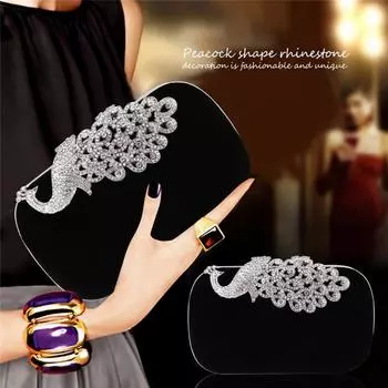 Модная женская элегантная сумочка со стразами, вечерняя сумочка, женский клатч