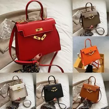 Модная женская большая вместительная сумка на одно плечо, женская универсальная сумка красный