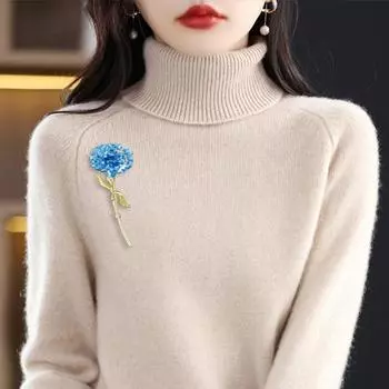 Модная женская брошь-гвоздика, простая элегантная эмалированная заводская тонкая работа, блестящая брошь-корсаж, аксессуары для костюма розовый