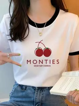 Модная женская футболка с 3D-принтом, свободный топ, повседневная, Harajuku Street, с короткими рукавами, женская, больших размеров, винтажная рубашка S