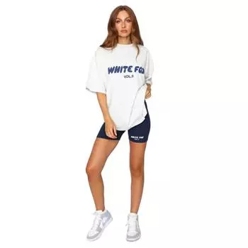 Модная женская футболка с буквенным принтом, летние повседневные футболки с круглым вырезом и короткими рукавами, уличные свободные футболки в стиле хип-хоп, блузки S белый