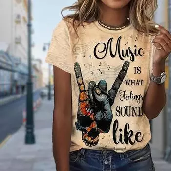 Модная женская футболка с цветочным принтом и принтом пальцев, забавная повседневная футболка с круглым вырезом и короткими рукавами, летняя женская футболка XS дубильная кора