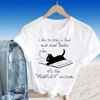 Модная женская футболка с цветочными следами, забавная повседневная футболка с круглым вырезом и короткими рукавами, летняя женская футболка XS чёрный