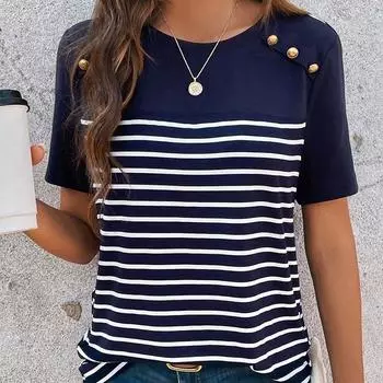 Модная женская футболка с креативным принтом, забавная повседневная футболка с круглым вырезом и короткими рукавами, летняя женская футболка