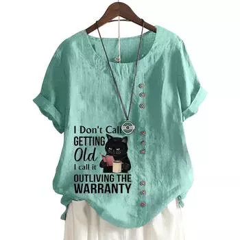 Модная женская футболка с круглым вырезом и коротким рукавом со стильным принтом S светло-фиолетовый