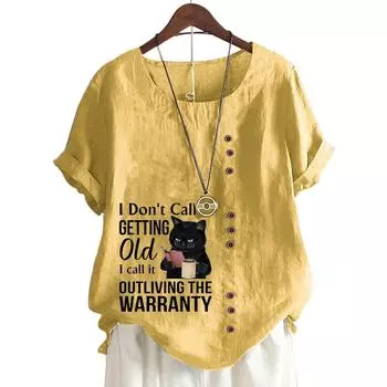 Модная женская футболка с круглым вырезом и коротким рукавом со стильным принтом S светло-фиолетовый