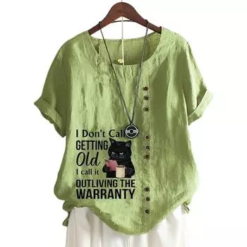 Модная женская футболка с круглым вырезом и коротким рукавом со стильным принтом S светло-фиолетовый