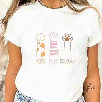 Модная женская футболка с милым кошачьим когтем и принтом собаки, забавная повседневная футболка с круглым вырезом и короткими рукавами, летняя женская футболка XS зелёный