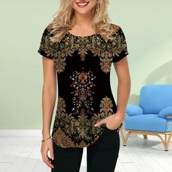 Модная женская футболка с принтом Enkianthus Chinensis, забавная повседневная футболка с круглым вырезом и короткими рукавами, летняя женская футболка XS фиолетовый