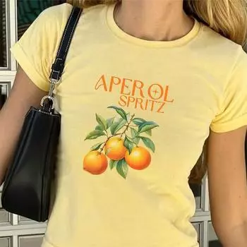 Модная женская футболка с принтом фруктов, забавная повседневная футболка с круглым вырезом и короткими рукавами, летняя женская футболка XS белый