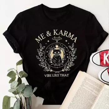 Модная женская футболка с принтом «кошка-принцесса», забавная повседневная футболка с круглым вырезом и короткими рукавами, летняя женская футболка XS чёрный