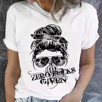Модная женская футболка с принтом лица, забавная повседневная футболка с круглым вырезом и короткими рукавами, летняя женская футболка XS белый