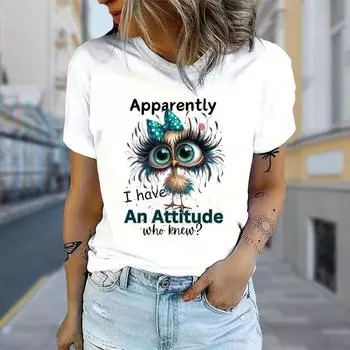 Модная женская футболка с принтом линяющей кошки, забавная повседневная футболка с круглым вырезом и короткими рукавами, летняя женская футболка XS белый