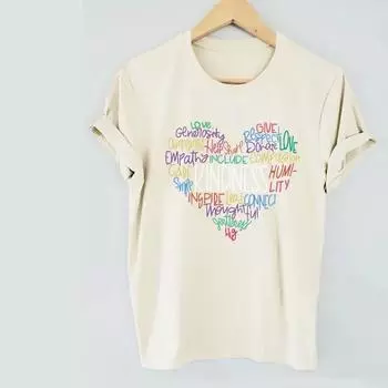 Модная женская футболка с принтом «Любовь», смешная повседневная футболка с короткими рукавами и круглым вырезом, летняя женская футболка XS чёрный