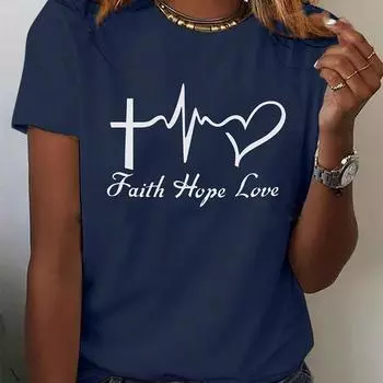 Модная женская футболка с принтом «Любовь», забавная повседневная футболка с круглым вырезом и короткими рукавами, летняя женская футболка XS розовый