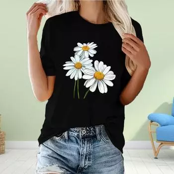 Модная женская футболка с принтом радужных ирисов, забавная повседневная футболка с круглым вырезом и короткими рукавами, летняя женская футболка XS белый