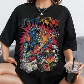 Модная женская футболка с принтом темного черепа и бабочки, забавная повседневная футболка с круглым вырезом и короткими рукавами, летняя женская футболка XS фиолетовый