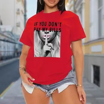 Модная женская футболка с принтом «Тишина», забавная повседневная футболка с круглым вырезом и короткими рукавами, летняя женская футболка XS розовый