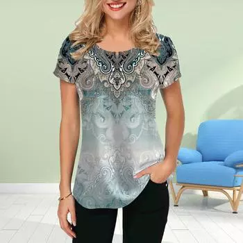 Модная женская футболка с принтом в стиле ретро, забавная повседневная футболка с круглым вырезом и короткими рукавами, летняя женская футболка XS чёрный