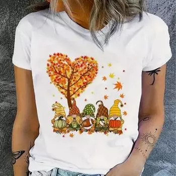 Модная женская футболка с рождественским принтом черепа, забавная повседневная футболка с круглым вырезом и короткими рукавами, летняя женская футболка XS красный