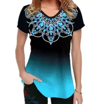 Модная женская футболка с синей короной, забавная повседневная футболка с круглым вырезом и короткими рукавами, летняя женская футболка XS красный