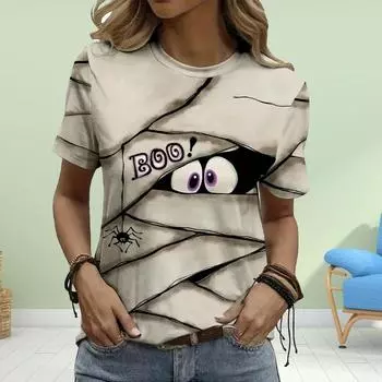 Модная женская футболка с забавным принтом аниме, забавная повседневная футболка с круглым вырезом и короткими рукавами, летняя женская футболка XS синий