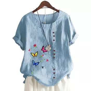 Модная женская хлопковая футболка с принтом доступна в 11 ярких цветах S розовый