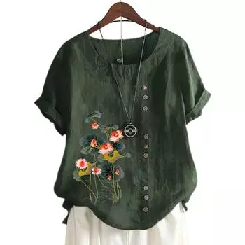 Модная женская хлопковая футболка с принтом доступна в 11 ярких цветах S озеро синий