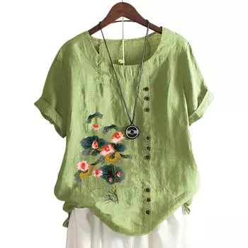 Модная женская хлопковая футболка с принтом доступна в 11 ярких цветах S озеро синий