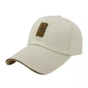 Модная женская и мужская регулируемая шляпа с вышивкой алфавита, бейсбольная кепка, кепка с оттенком One Size бежевый