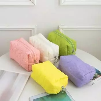 Модная женская косметичка конфетного цвета, большая вместительная косметичка на молнии, косметички, розовый клатч, косметичка фиолетовый