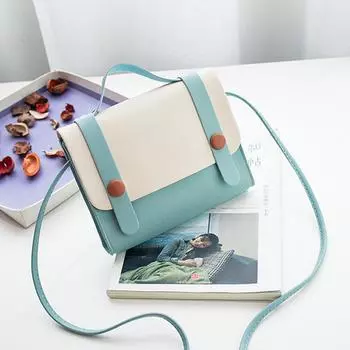 Модная женская кожаная школьная сумка для девочек, школьная сумка, рюкзак, сумка через плечо синий