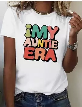 Модная женская креативная и милая цветная футболка с буквенным принтом, забавная повседневная футболка с круглым вырезом и короткими рукавами, летняя женская футболка XS белый