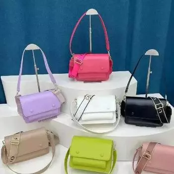 Модная женская квадратная сумка, новая сумка через плечо с текстурой ПУ, дизайнерская сумка-тоут, простая женская косая сумка-слинг 23x18x9cm