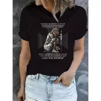 Модная женская летняя футболка с принтом в виде 3D-букв, новая, повседневная, универсальная, с короткими рукавами, для активного отдыха, высококачественный топ S