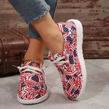 Модная женская летняя обувь 2024 года, новая мода, круглый носок, неглубокий носок, спортивная обувь без застежек, повседневная удобная обувь для прогулок на открытом воздухе 36 красный