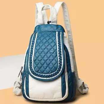 Модная женская мягкая кожаная роскошная женская сумка через плечо для шопинга и путешествий, рюкзак