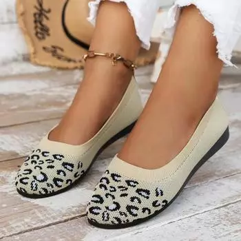 Модная женская обувь 2024 года, новые женские туфли One Kick Flats, осенние туфли с круглым носком, дышащая сетка, разноцветная подошва Solft, легкие повседневные туфли Flats 36 чёрный