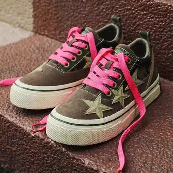 Модная женская обувь 35-44 осенний тренд парусиновая обувь мужские уличные кроссовки на платформе корейский стиль пара вулканизированная обувь 35 красный